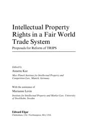 Tapa de Intellectual property rights in a fair world trade system
