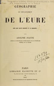 Tapa de Géographie du département de l'Eure