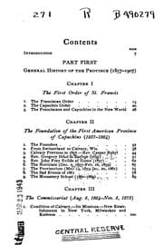 Tapa de The Rise and Progress of the Province of St. Joseph of the Capuchin Order in the United States ...