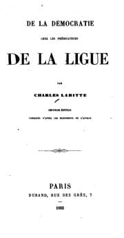 Tapa de De la démocratie chez les prédicateurs de la Ligue