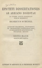 Tapa de Epicteti Dissertationes ab Arriano digestae