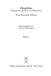 Tapa de Neue Paracelsus-Edition