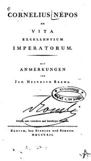 Tapa de De vita excellentium imperatorum