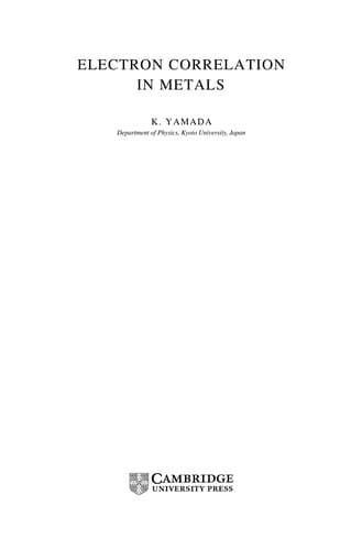 Tapa de Electron correlation in metals
