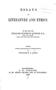 Tapa de Essays in literature and ethics
