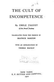 Tapa de The Cult of Incompetence