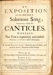 Tapa de An exposition on the whole book of Solomons Song, commonly called the Canticles