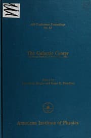 Tapa de The Galactic center (California Institute of Technology, 1982)