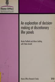Tapa de An exploration of decision-making at discretionary lifer panels
