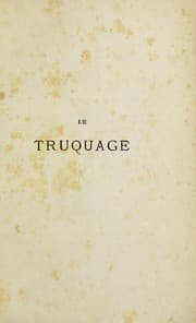 Tapa de Le truquage