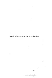 Tapa de The footsteps of St. Peter