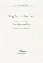 Tapa de La grâce de l'auteur