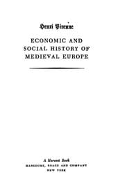 Tapa de Economic and social history of medieval Europe
