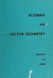 Tapa de Algebra and vector geometry