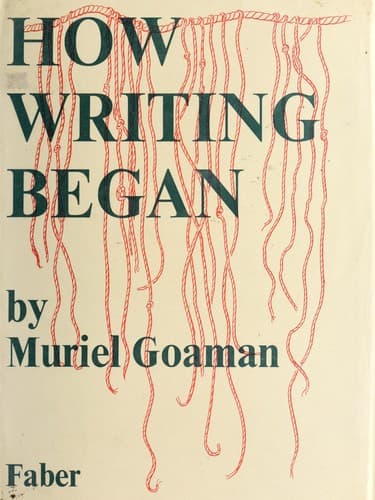 Tapa de How writing began
