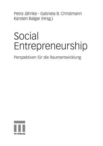 Tapa de Social Entrepreneurship