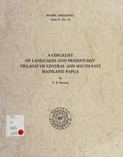 Tapa de A checklist of languages and present-day villages of central and south-east mainland Papua