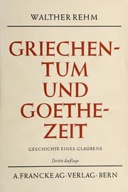 Tapa de Griechentum und Goethezeit