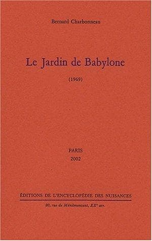 Tapa de Le jardin de Babylone