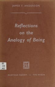 Tapa de Reflections on the analogy of being