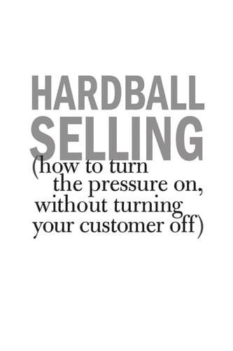 Tapa de Hardball Selling