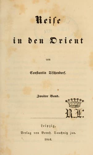 Tapa de Reise in den Orient