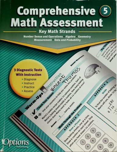 Tapa de Comprehensive math assessment