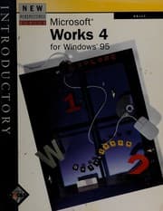 Tapa de New perspectives on Microsoft Works 4 for Windows 95