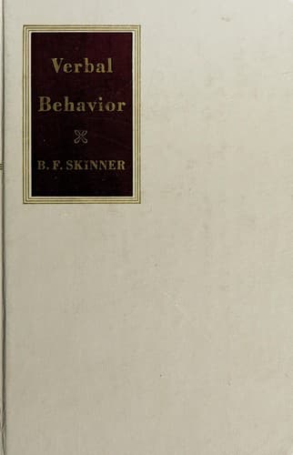 Tapa de Verbal behavior