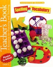 Tapa de Spelling and Vocabulary: Level 3 With Disk