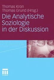 Tapa de Die Analytische Soziologie in der Diskussion