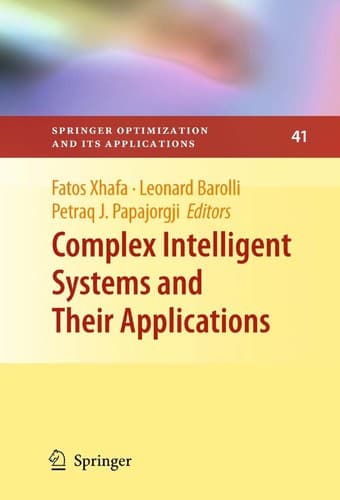 Tapa de Complex intelligent systems and their applications