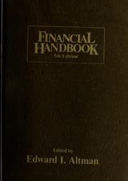 Tapa de Financial handbook