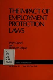 Tapa de The Impact of Employment Protection Laws ((Report))