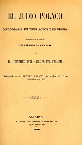 Tapa de El judío polaco