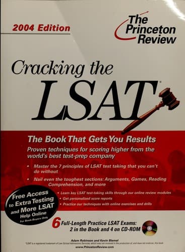 Tapa de Cracking the LSAT