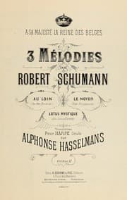 Tapa de 3 mélodies de Robert Schumann