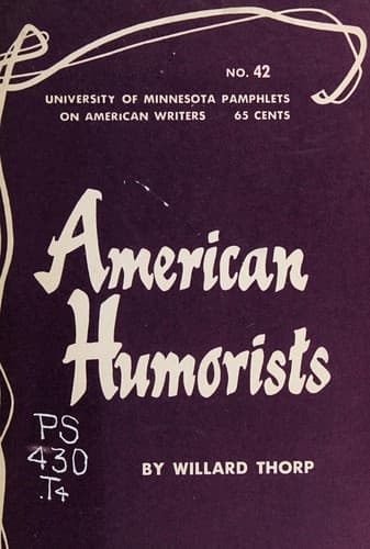 Tapa de American humorists