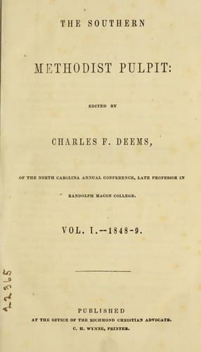 Tapa de The Southern Methodist pulpit