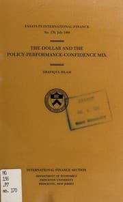 Tapa de The dollar and the policy-performance-confidence mix