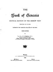 Tapa de The Sacred Books of the Old Testament: A Critical Edition of the Hebrew Text ..