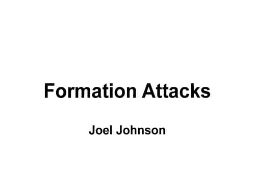 Tapa de Formation attacks