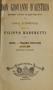 Tapa de Don Giovanni d'Austria