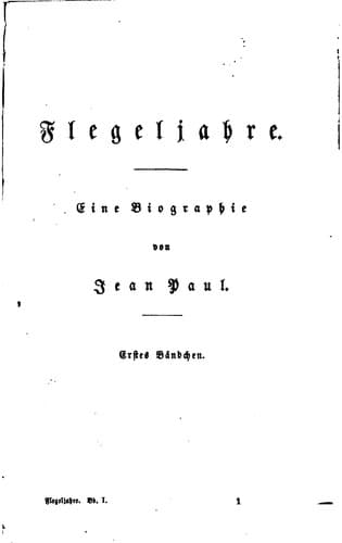 Tapa de Flegeljahre: Eine Biographie