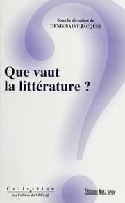 Tapa de Que vaut la littérature?