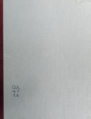 Tapa de Cambridge elementary statistical tables