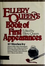 Tapa de Ellery Queen's Book of First Appearances