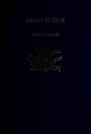Tapa de James M. Cain