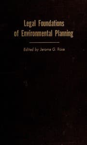 Tapa de Legal foundations of environmental planning