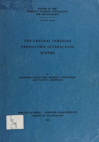 Tapa de The central Peruvian prehistoric interaction sphere
